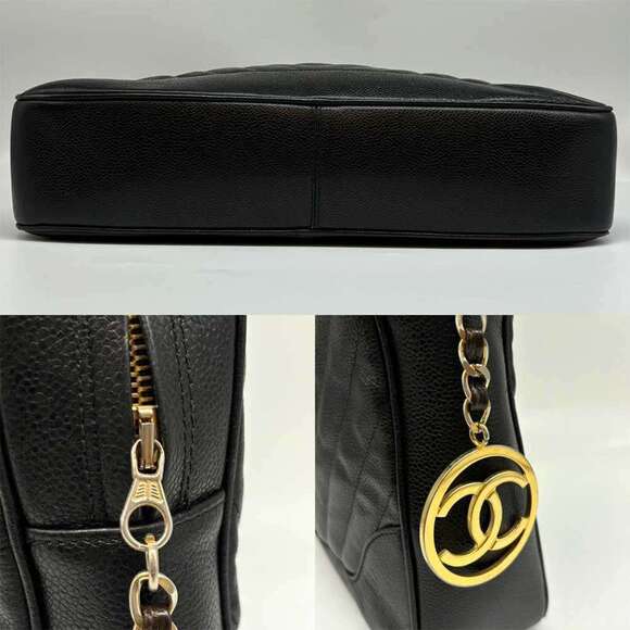CHANEL Black Caviar Leather Bag - Picture 4 of 5